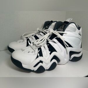 adidas Crazy 8 Men’s Basketball Sneakers Shoes White Black IE7198 Size 10